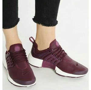 nike air presto womens maroon